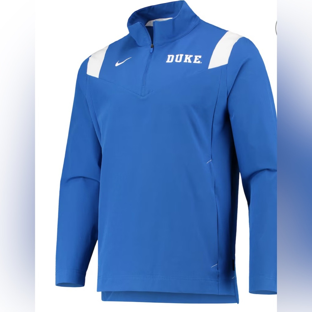 Duke Blue Devils Nike 2021 Team Coach Quarter-Zip Jacket - Royal Sz L